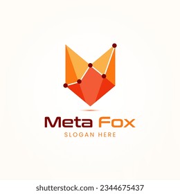 Creative Fox Financial Logo Design Vector Image