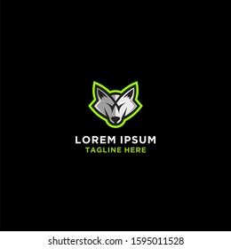 Creative fox head logo symbol vector design illustration.