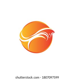 Creative Fox Head Logo Symbol Vector Design Illustration