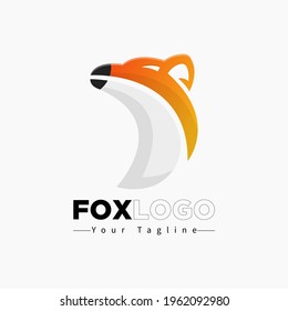 Creative Fox Head Logo Symbol Vector Design Illustration