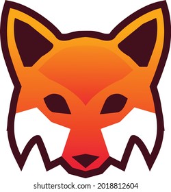 Creative Fox Head Logo Symbol Vector Design Illustration