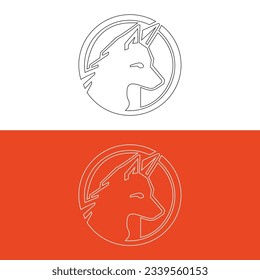 Creative Fox Head Logo Symbol Vector Design Illustration,Fox Clip art, can be used as icon,,unique fox logo, fox illustration, vector,