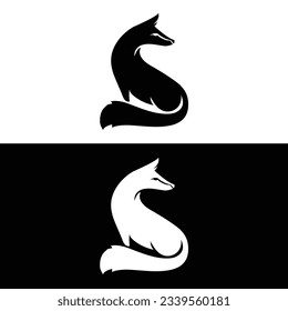 Símbolo creativo del logotipo de la cabeza de la Fox Vector Ilustración de diseño,Pintura de Fox Clip puede utilizarse como icono, logotipo de zorro único, ilustración de zorro, vector,