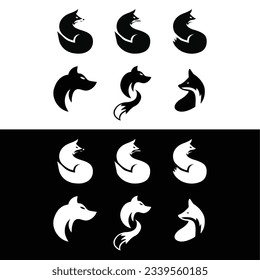 Creative Fox Head Logo Symbol Vector Design Illustration,Fox Clip art, can be used as icon,,unique fox logo, fox illustration, vector,