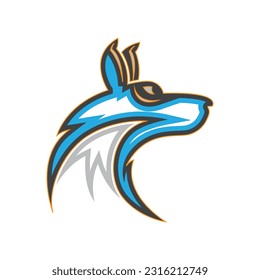 Creative Fox Head Symbol Vector Illustration, icon for game logo