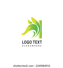 Creative Fox Letter Template Vector Illustrations