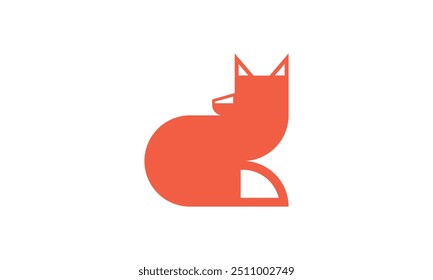 Creative fox logo design concept vector template.