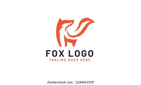 Creative Fox Logo Symbol Vector Design Illustration