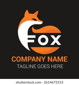 creative fox logo vector art design 