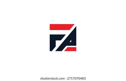 Logotipo creativo del monograma de FP para la marca. Letra inicial PF logo mayúscula. Logotipo de FP, letra FP
