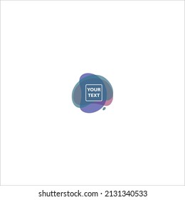 Creative frame for advertising text, with the effect of imposing