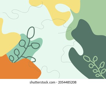 Diseño de marcos creativos de fondo tropical con hojas de monstera exóticas y plantas aisladas
