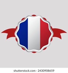 Creative France Flag Sticker Emblem