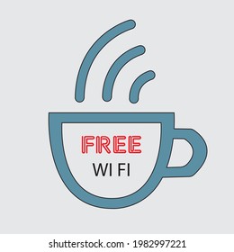  creative FREE WIFI  icon for any place.