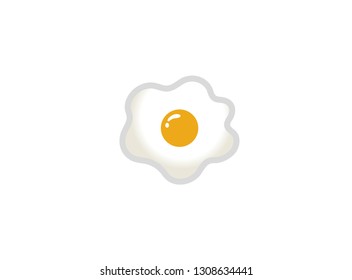 Creative Fried Egg Meal Logo Design Vector Symbol Illustration