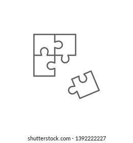 Creative, friend, puzzle icon. Element of friendship icon. Thin line icon for website design and development, app development. Premium icon
