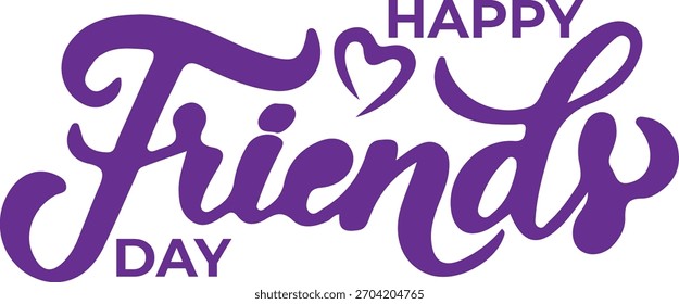 Creative Friendship Day Typography Design