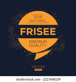 Creative (Frisee), Frisee Label, Vektorgrafik.