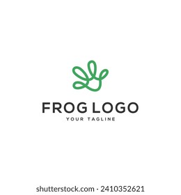 Creative Frog logo design vector illustration