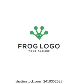Creative Frog logo design vector illustration