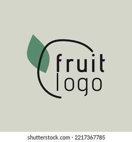 Creative Fruit Logo Design.Fruit Logo,Market Logo Design
