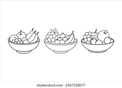 Creative Fruits Silhouette Vector Art for Designers