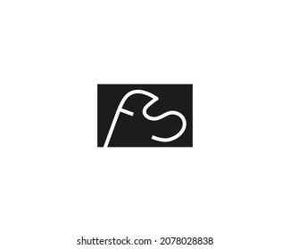 Design-Vektorgrafik für kreatives FS-Letter-Logo