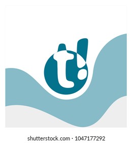 Creative Fun Exclamation Logo. t Letter Logo Design Template