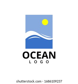 creative fun ocean logo template