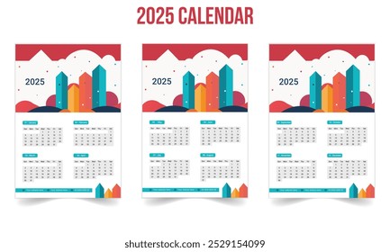Creative and Functional 2025 Corporate Wall Calendar Design