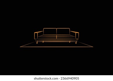 Creative Furniture logo design vector.