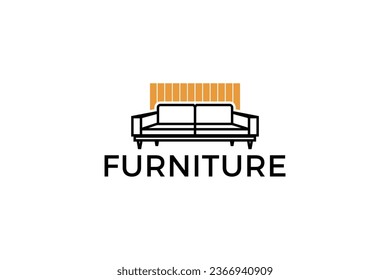 Creative Furniture logo design vector.