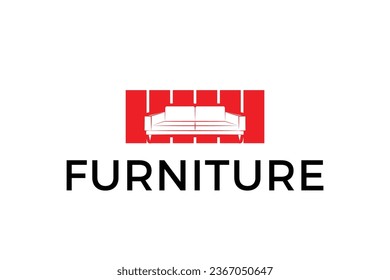Creative Furniture logo design vector.