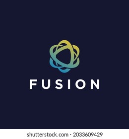 Creative Fusion Logo Design Vector