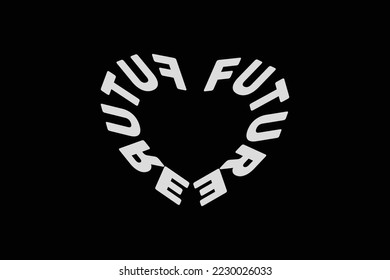 Creative future Aesthetic streetwear vector design