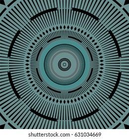 Creative futuristic tunnel background
