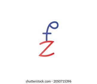Creative FZ Letters Vector Icon Logo