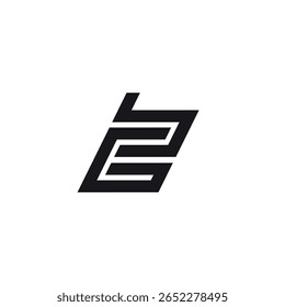 Creative G and B Letter Monogram Logo Design. Initial Vector Template.