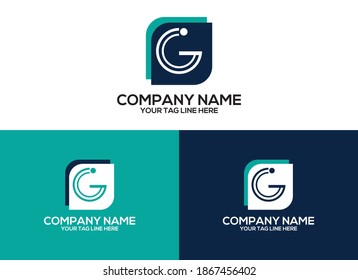 Creative G letter logo design for a company