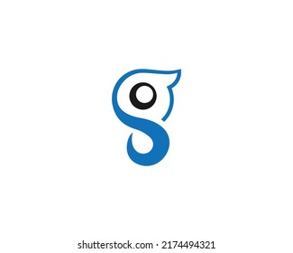 Ilustración del símbolo del vector idea del logotipo de la letra G creativa.