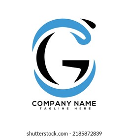 Icono de vector de diseño de logotipo de letras G creativas