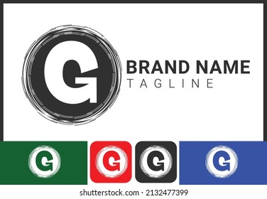 Creative G letter logo and icon design template