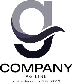 Variaciones creativas del logotipo de la letra "G" en azul, rojo, oro y monocromo con estilo moderno