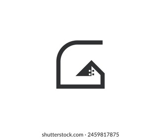 El diseño creativo del logotipo de G está destinado a la construcción, la construcción, los bienes raíces, el hogar y la propiedad. Una impresionante Plantilla de diseño de logotipo moderno y minimalista G home