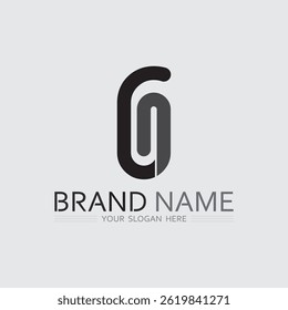Creative G Symbol Logo Design Alongside a Clean G Font Illustration

