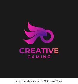 Logotipo de forma de juego creativo, diseño de logotipo de juegos, diseño de juegos abstractos, carácter abstracto, logotipo de juegos