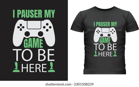 Creative Gaming T-Shirt Design Template