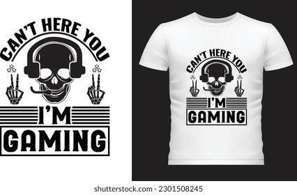 Creative Gaming T-Shirt Design Template