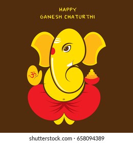 creative Ganesha chaturthi or idol Ganesha design