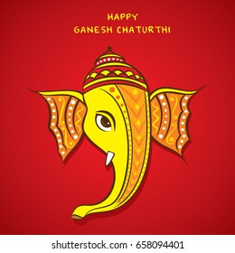 creative Ganesha chaturthi or idol Ganesha design